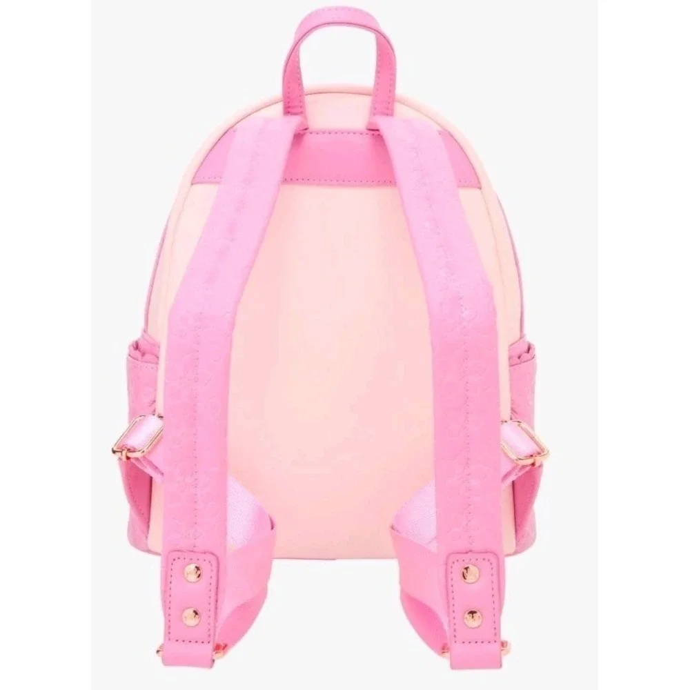 NEW Loungefly Peanuts Cherry Blossom‎ Snoopy Dog House Pink Embroidered Backpack